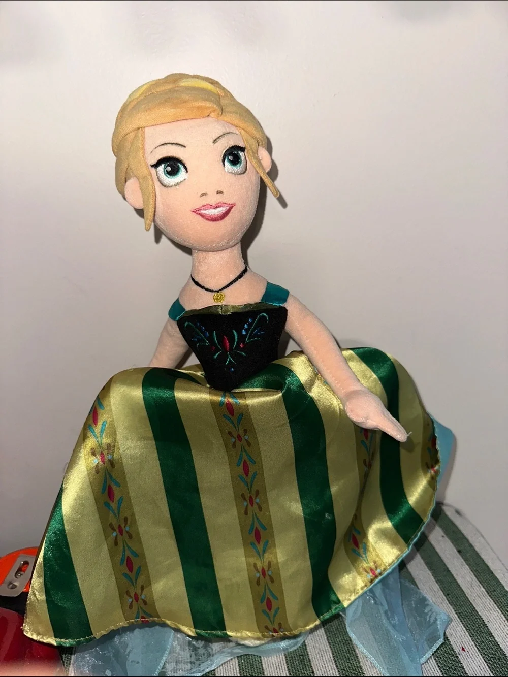 Elsa-Inspired Teal Princess Plush Doll - Kids Toys